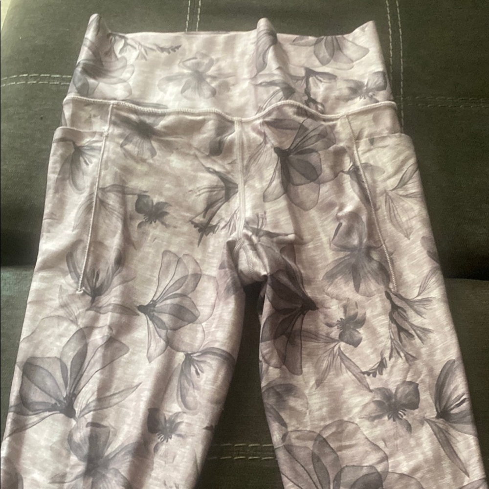 Athleta Purple and White Pleated Bubble Jumpsuit